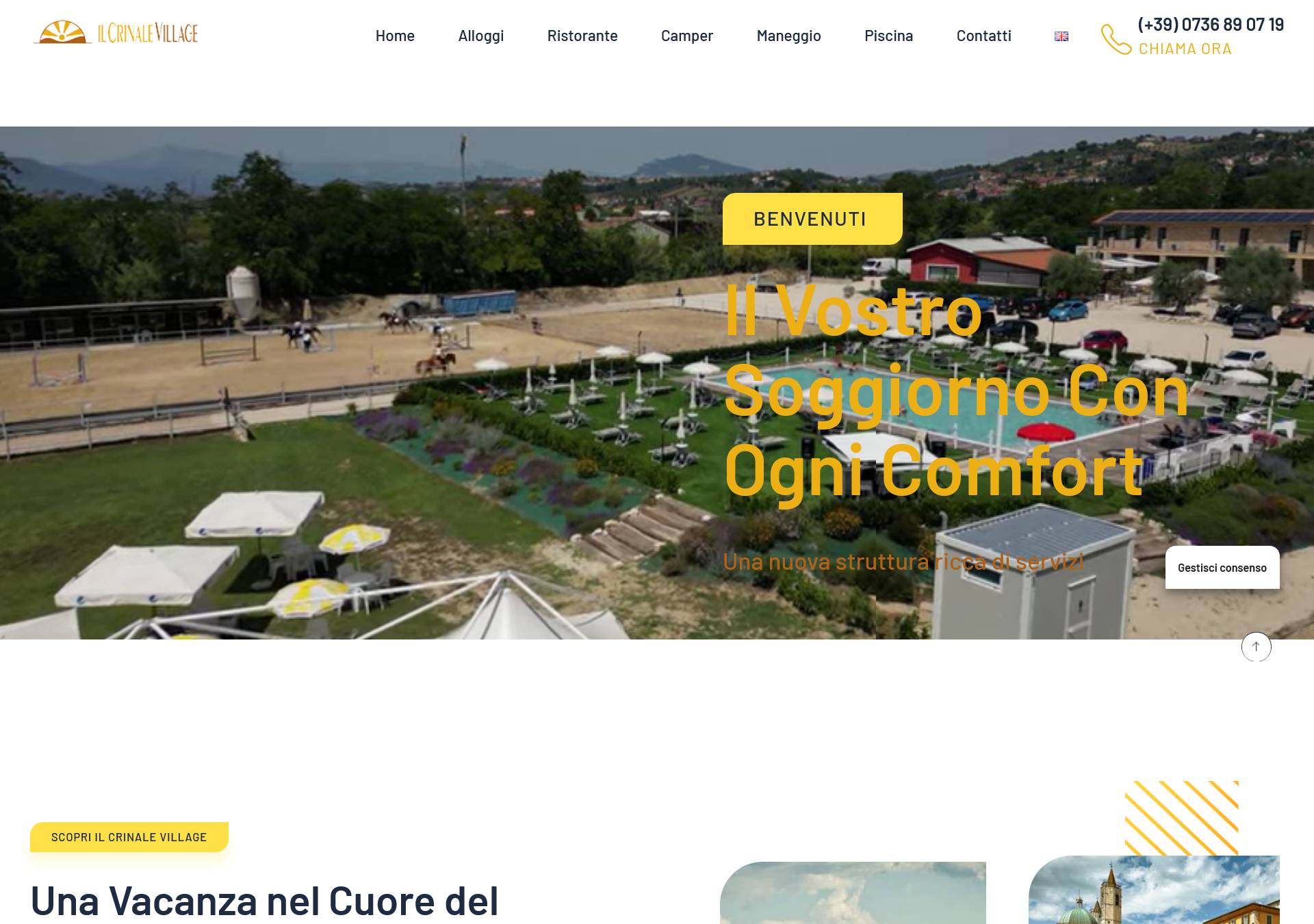 Sito Il Crinale Village - Fabio Gasparrini siti web ed e-commerce a San Benedetto del Tronto, Ascoli Piceno e Teramo